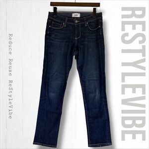 PAIGE Women’s Size 29 Denim Jeans Mid Rise Kylie Crop Fit Style Stretch